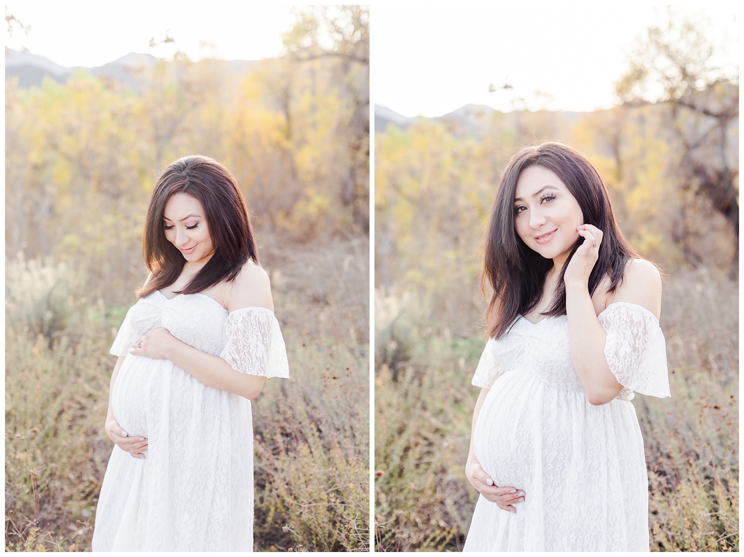 Pregnant mom during her maternity session in Corona