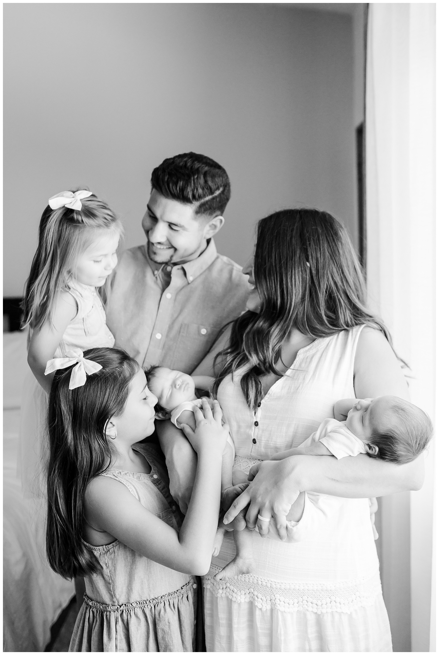 Black and white Family Session by Temecula Portrait Photographer Jackie Ceja Photography