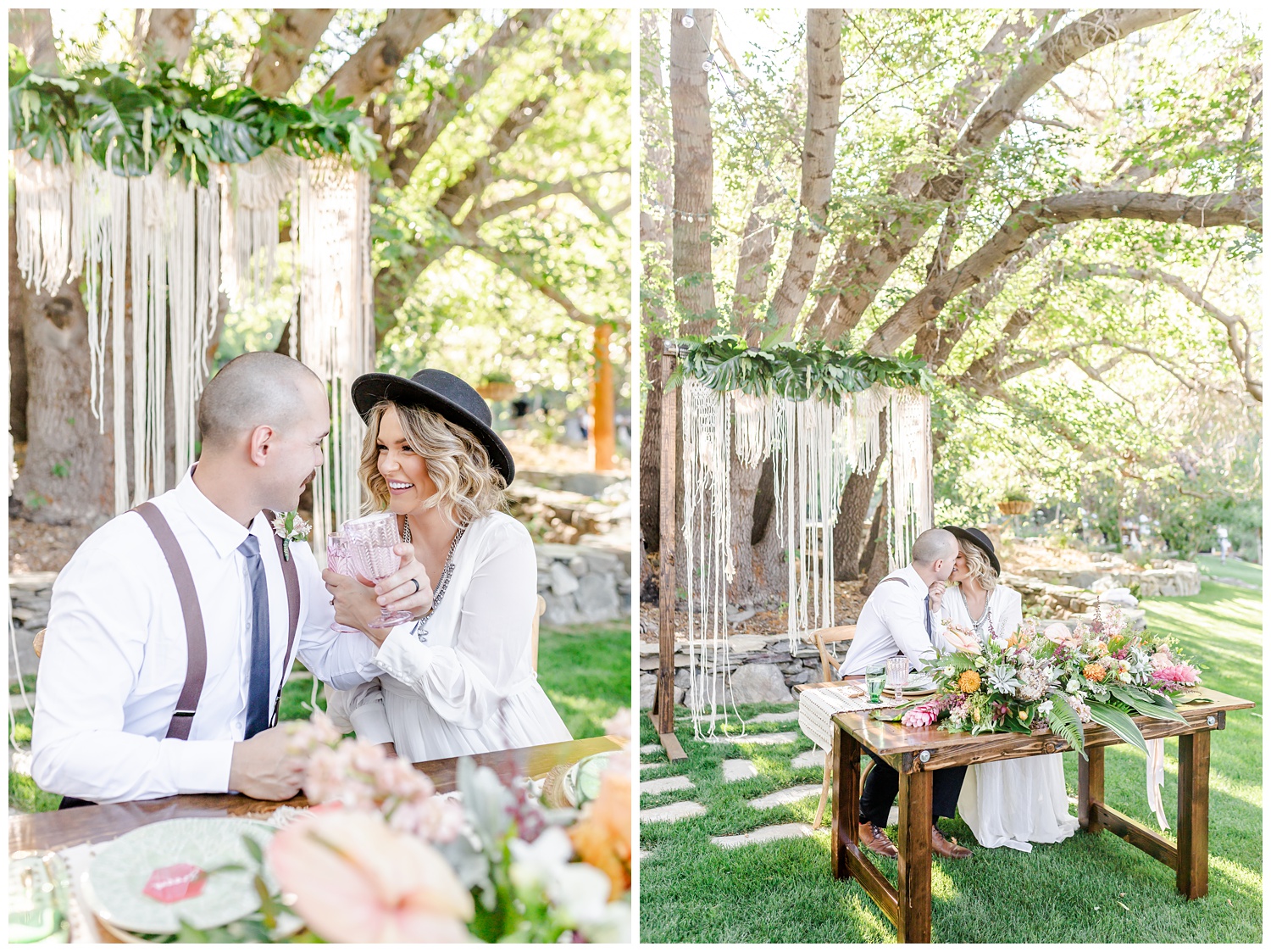 Bride and Groom at The Guest Ranch at Pacific Crest